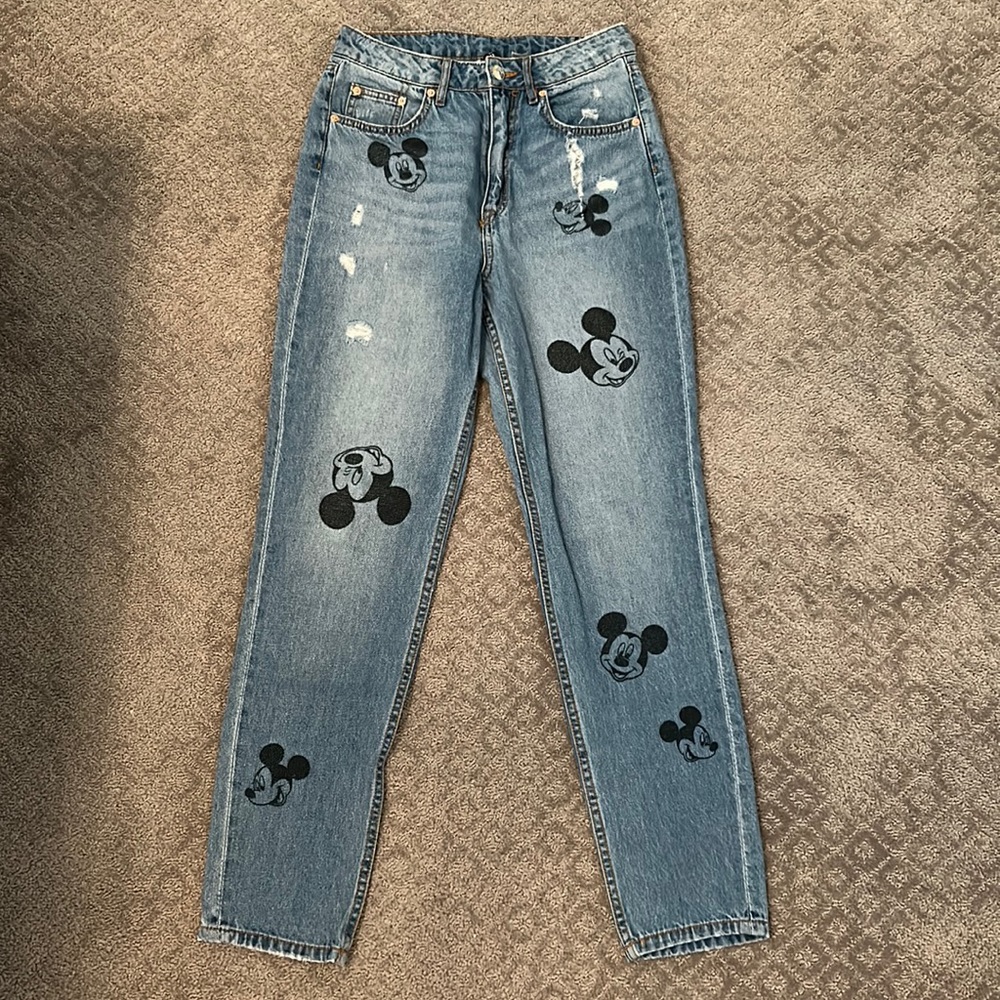 Divided H&M Disney Mickey Mouse Denim Jeans